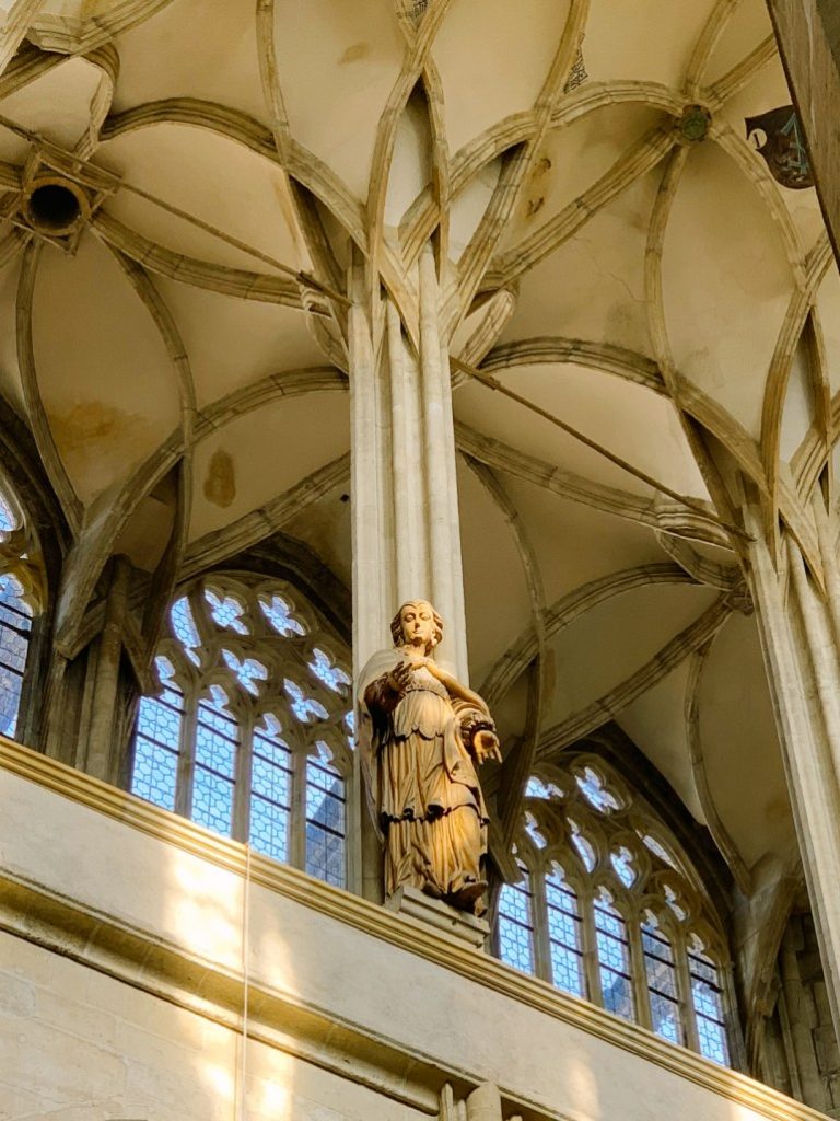 Statue inside St. Barbara Church